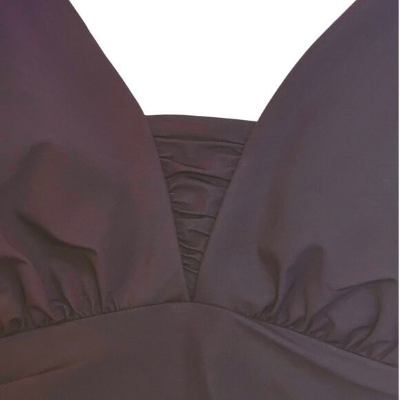 Lands' End Blackberry SlenderSuit Grecian Tummy Control One Piece Swimsuit - Picture 4 of 7